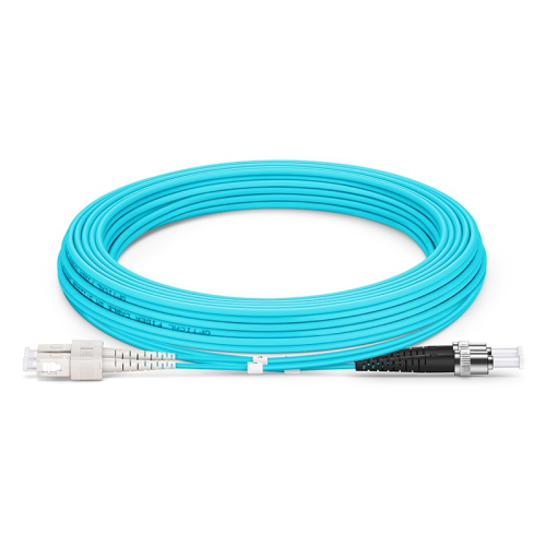 Optický patchcord ST/UPC-SC/UPC - 50/125 Duplex OM3